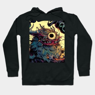 Fluffy spooky funny monster Hoodie